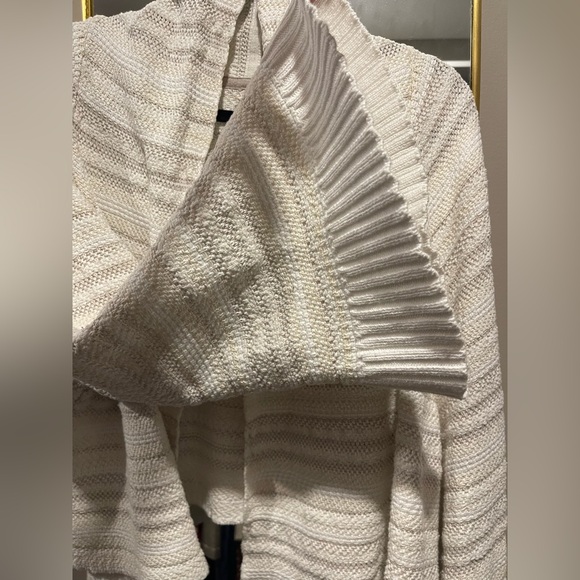 ANTHROPOLOGIE Moth Mahalia Kimono Cream/White Knit Cardigan - L - Picture 9 of 16